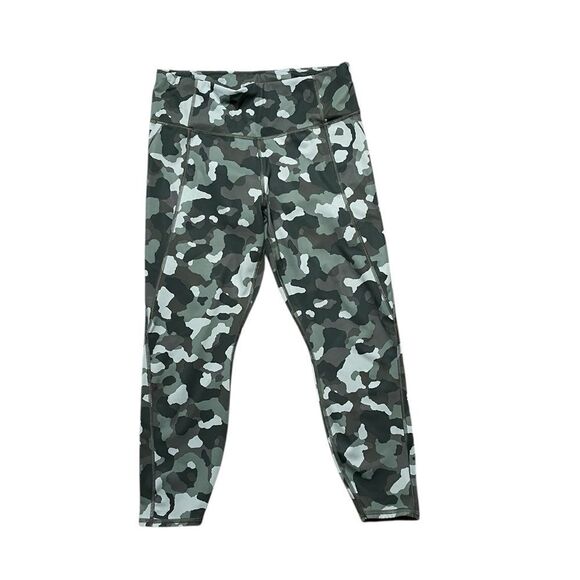 ATHLETA Lightening Camo 7/8 Tight Green Camo Size Large - Picture 2 of 10